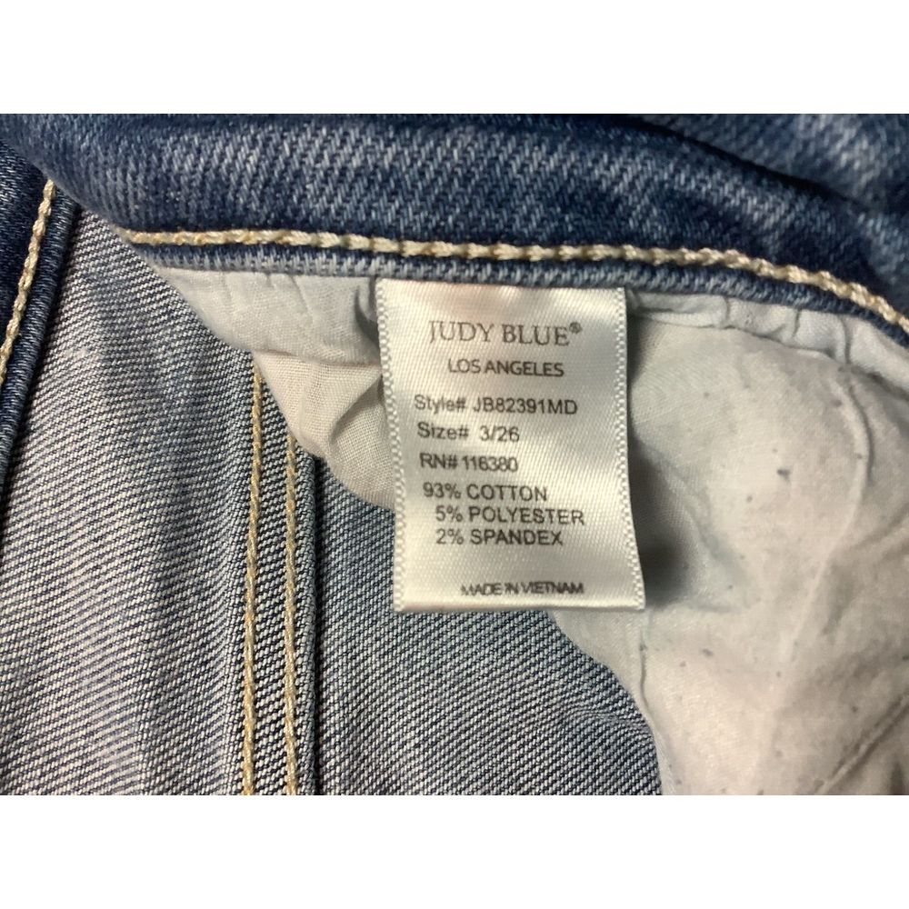 Judy Blue Classic Light Blue Straight Jeans - Picture 5 of 11